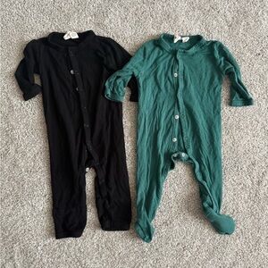 Kyte BABY Newborn Bundle- Romper and Footie - Midnight & Green
